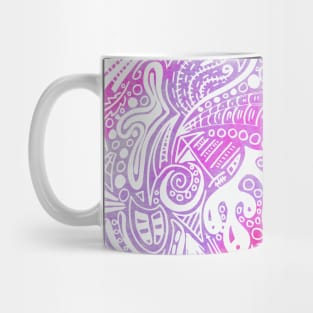 Abstract Watercolour Doodle Art Mug